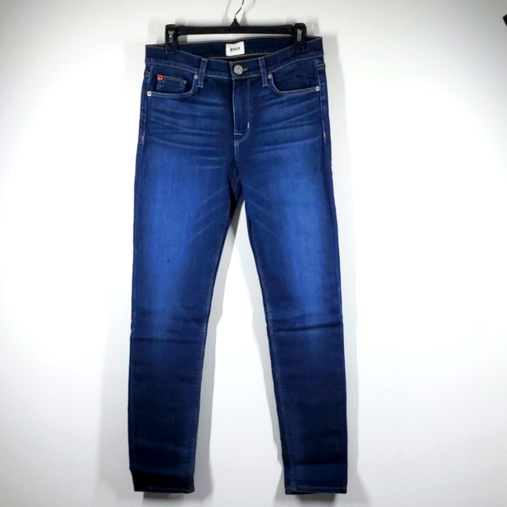 HUDSON Nico Midrise Super Skinny Jeans Womens Size 29 Elysian Wash Stretch Denim